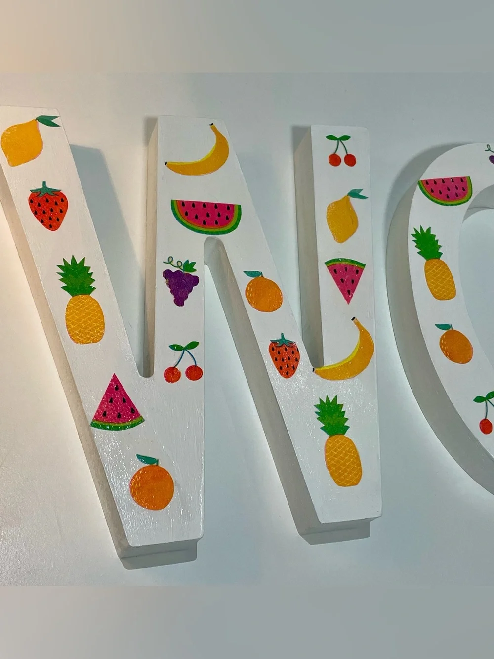 “Twotti Frutti” TWO Birthday Letters, 2nd Birthday, Party Decor